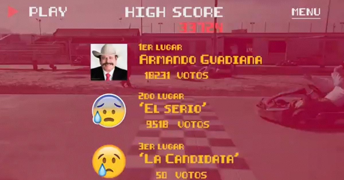 Candidato de Morena Armando Guadiana se disfraza de Mario Bros