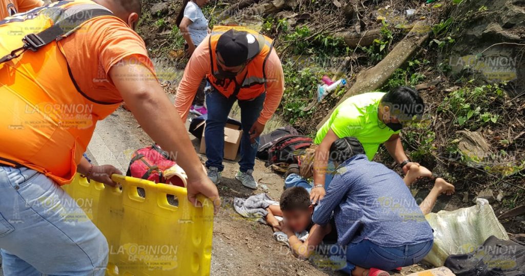 Cuatro lesionados durante volcadura