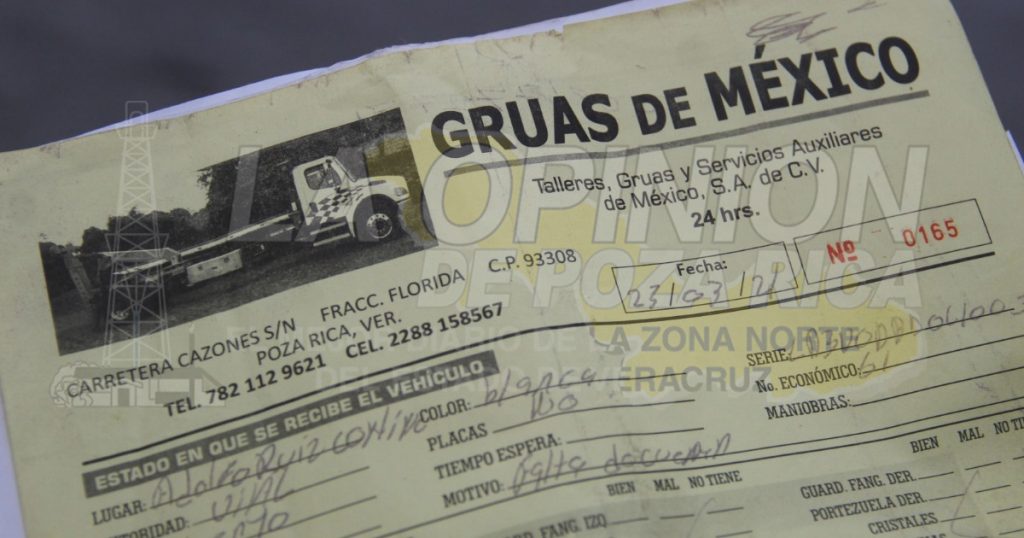 Hartos de los abusos de las grúas en Poza Rica