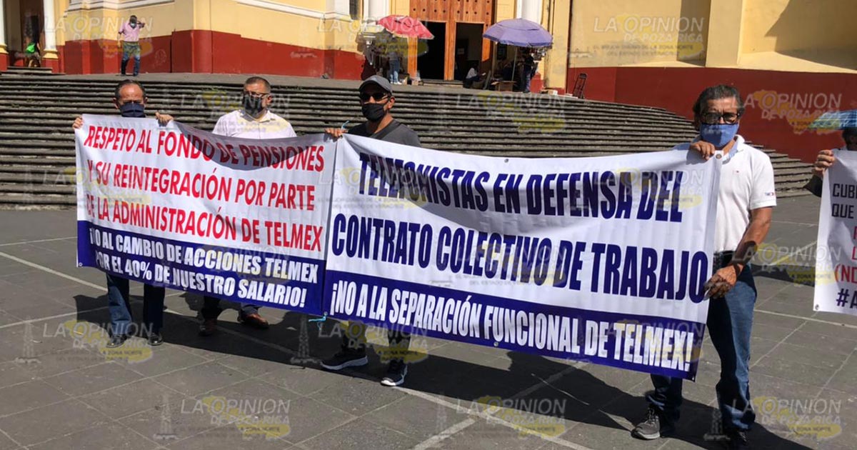 Protestan contra Telmex