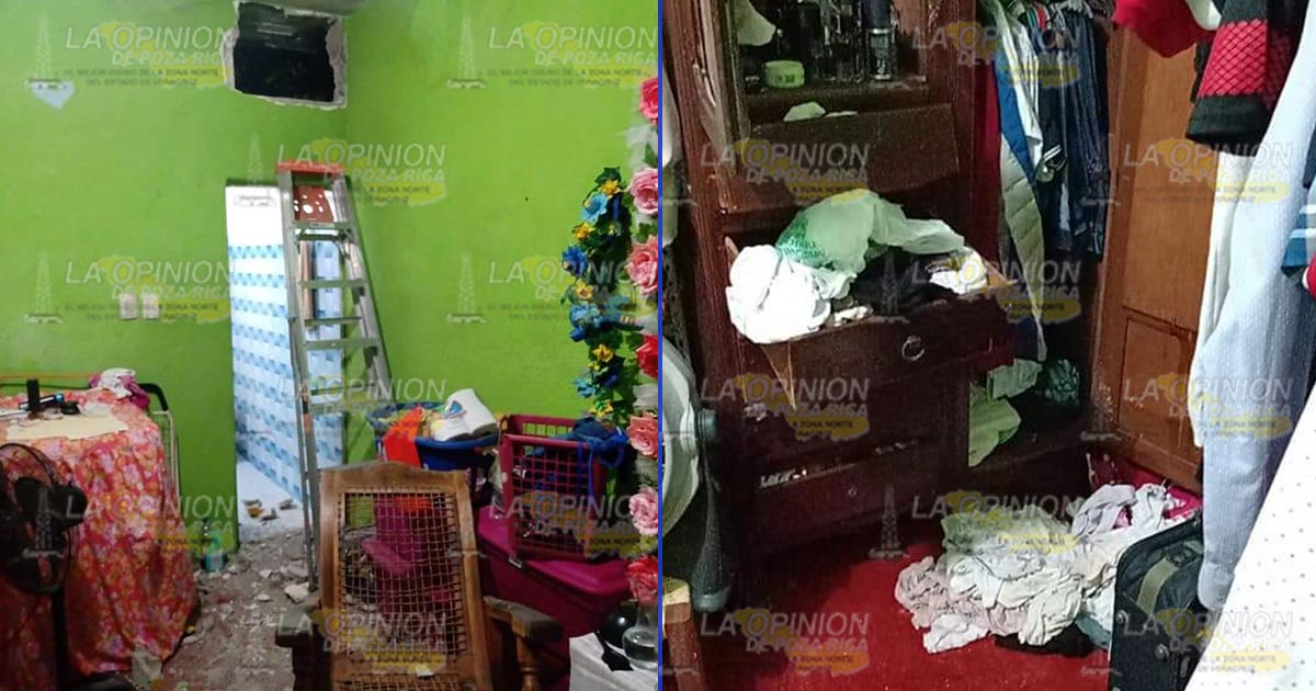 Realizan boquete y roban relojes de una vivienda