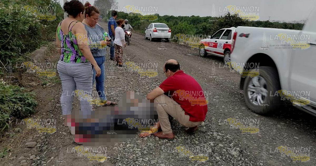 Riesgo de accidentes por el mal estado de carretera Álamo-Ojite