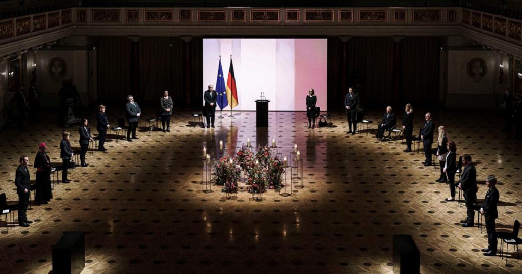 Alemania rinde homenaje a muertos por COVID-19