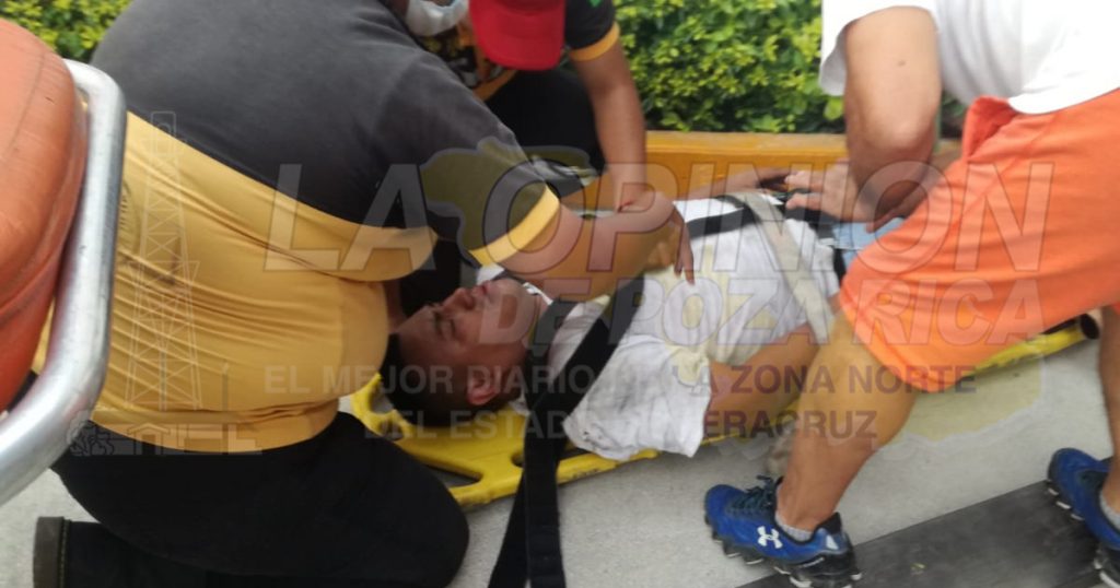 Obrero herido al caerle montacargas encima