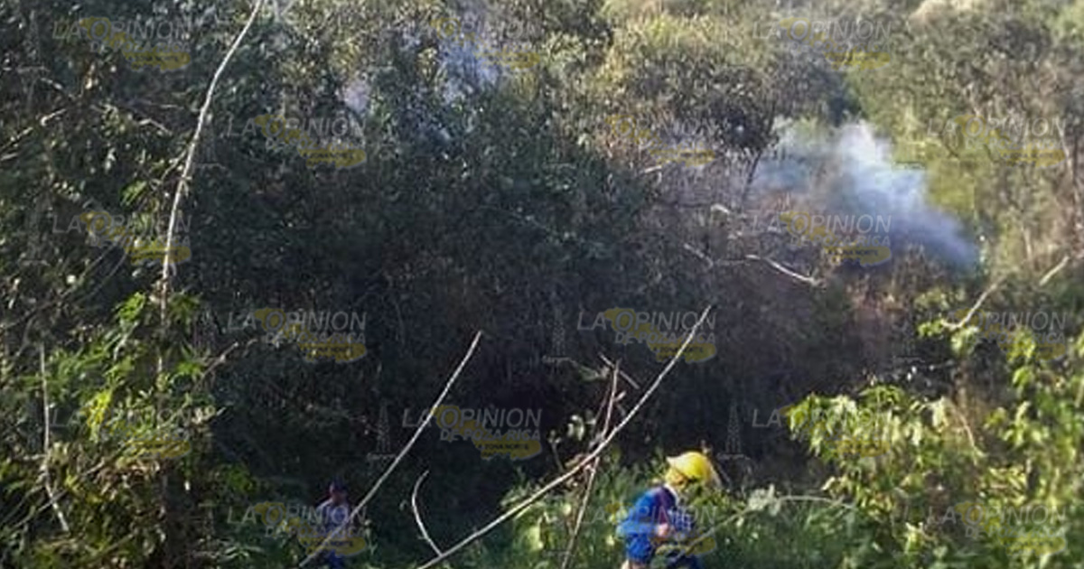 Incendio en límites intermunicipales