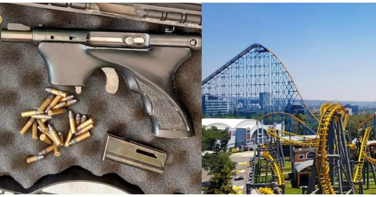 Detienen en Six Flags a jóvenes que iban con subametralladora