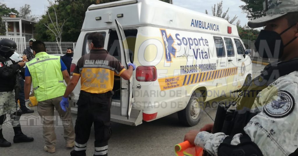 Embestido por un automóvil