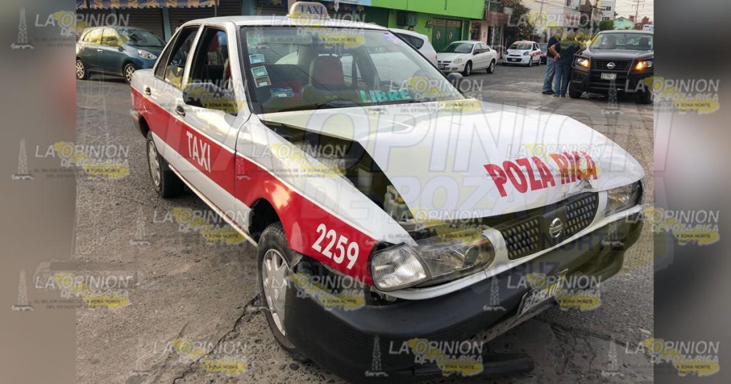 Brutal encontronazo en la colonia Tajín de Poza Rica