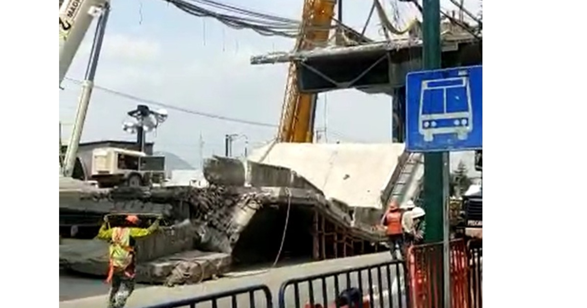 Colapsa losa en la "zona cero" de la Línea 12 del Metro; hay tres heridos