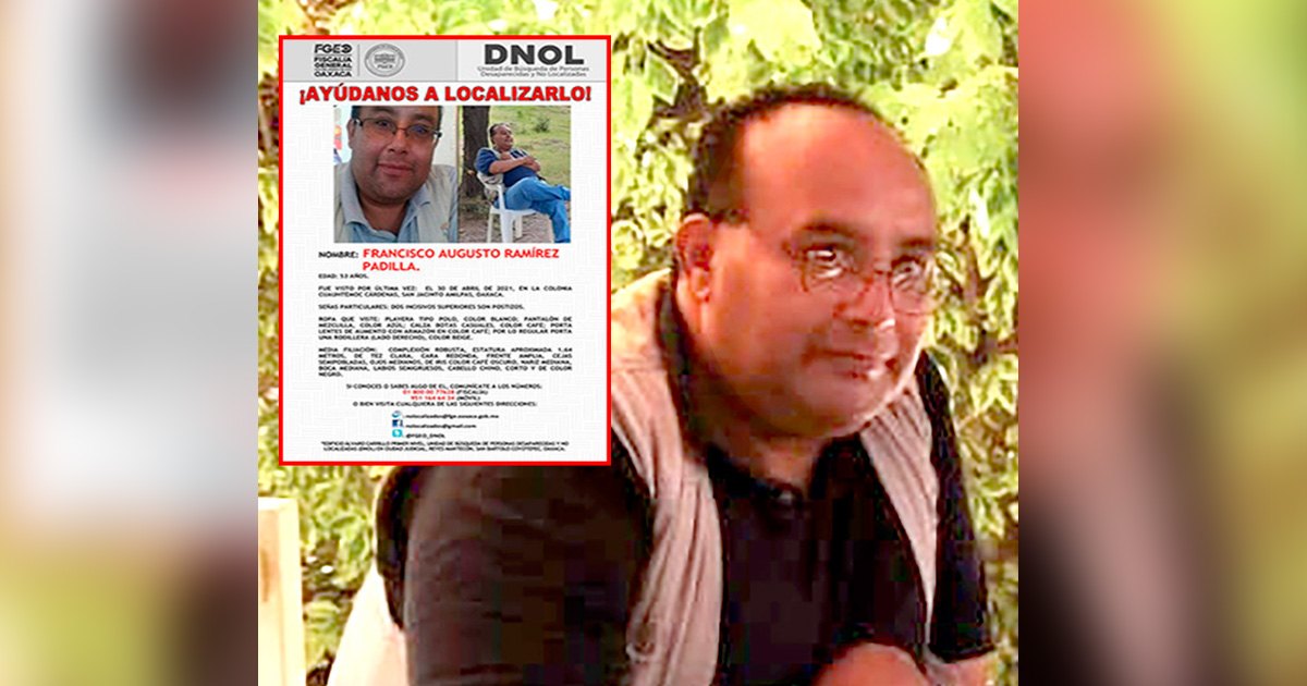 Reportero de ‘Tiempo de Oaxaca’, desaparecido desde el viernes