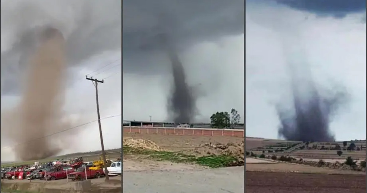 VIDEO: Tornado afecta varias comunidades del estado de Hidalgo