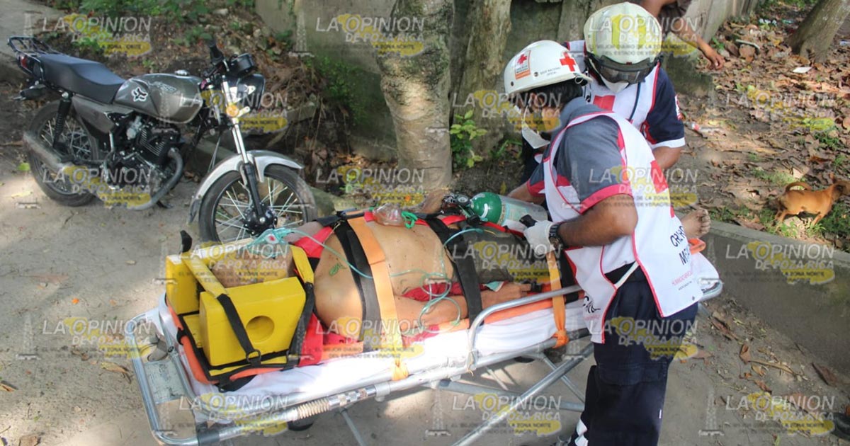 Cae de muro de contención