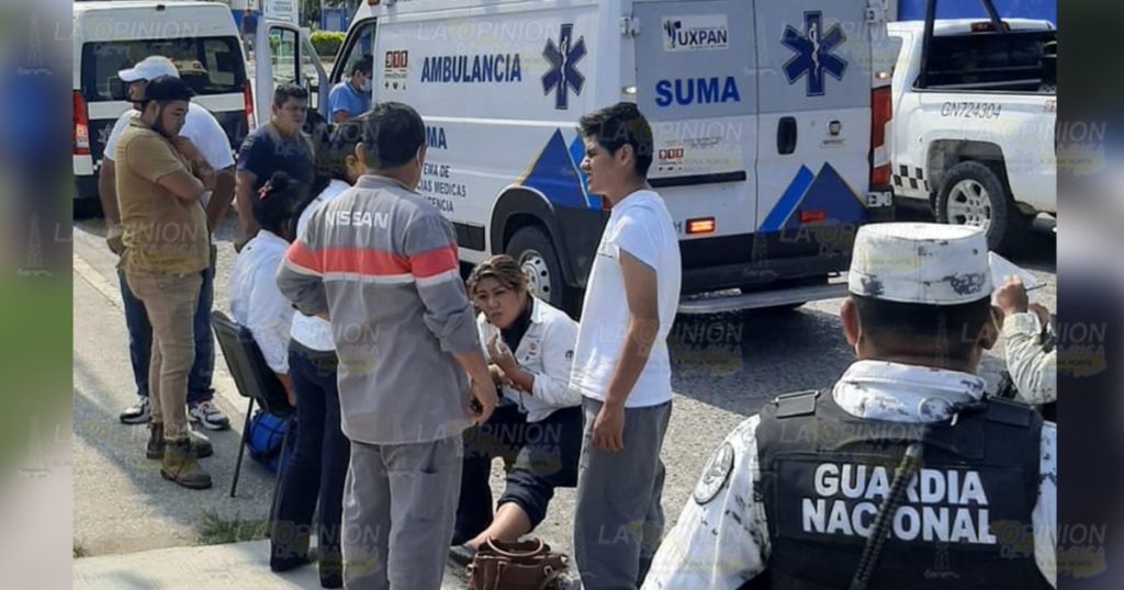 Derribadas por una camioneta