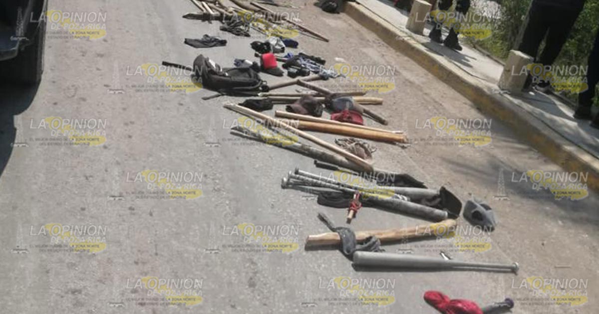 Detienen a grupo de choque