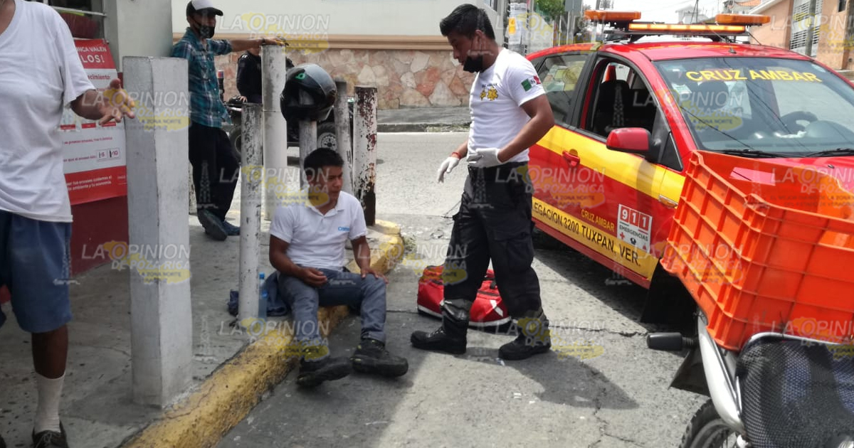 Empleado de Comex herido en accidente