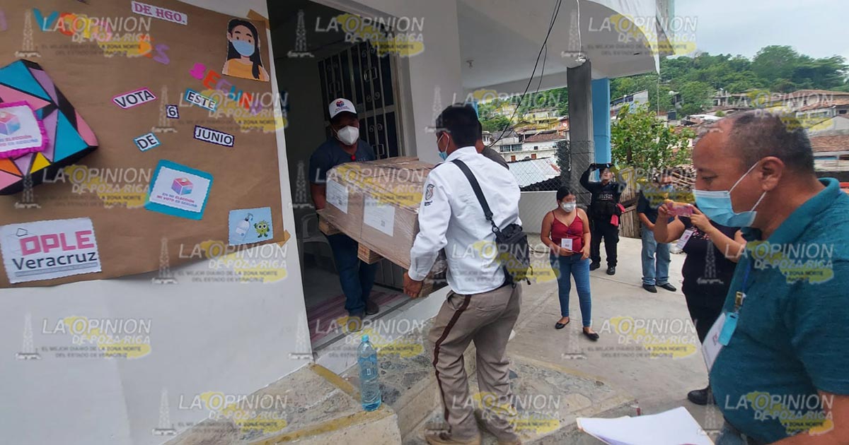 Llegó el material electoral