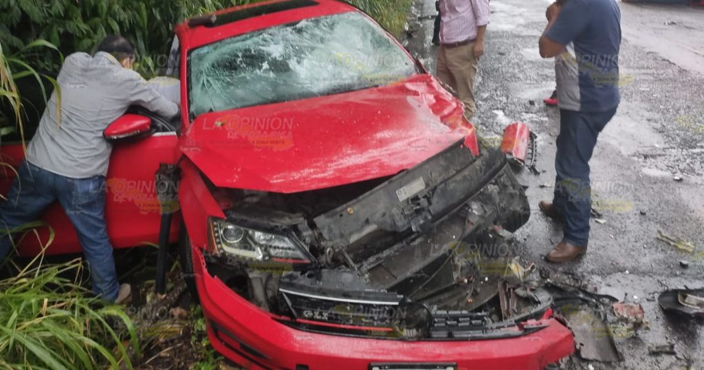 Encontronazo: dos lesionados