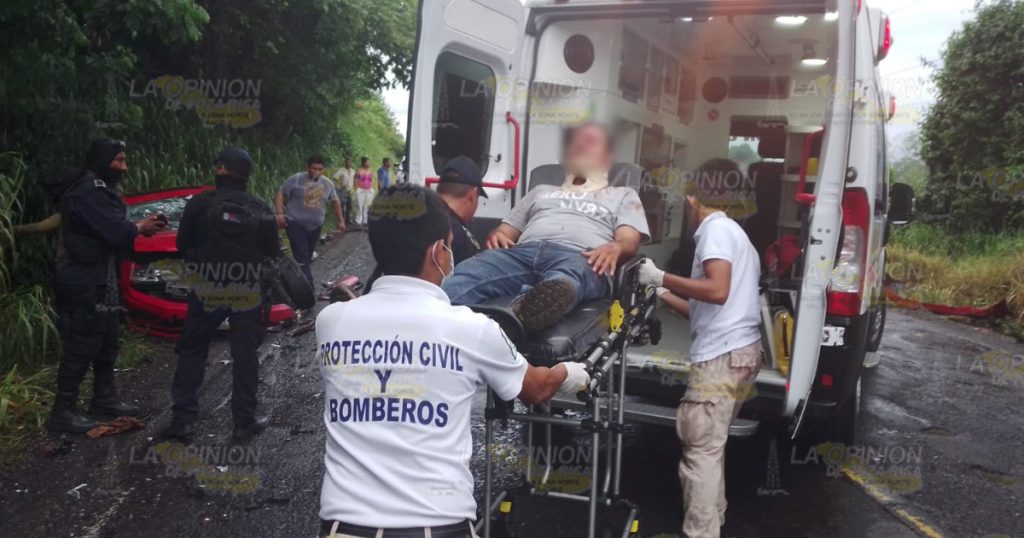 Encontronazo: dos lesionados