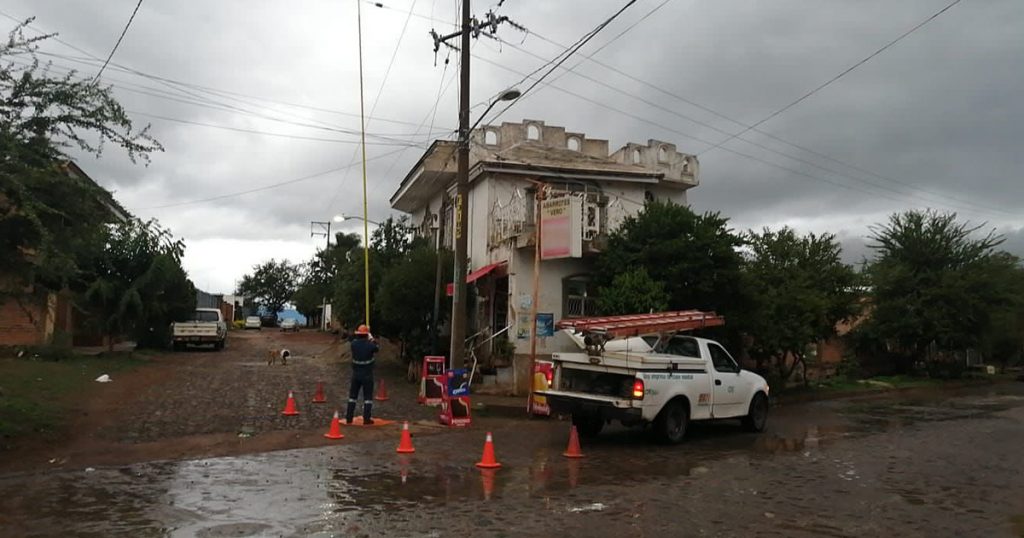 Restablecen 80.5% de electricidad por tormenta Dolores