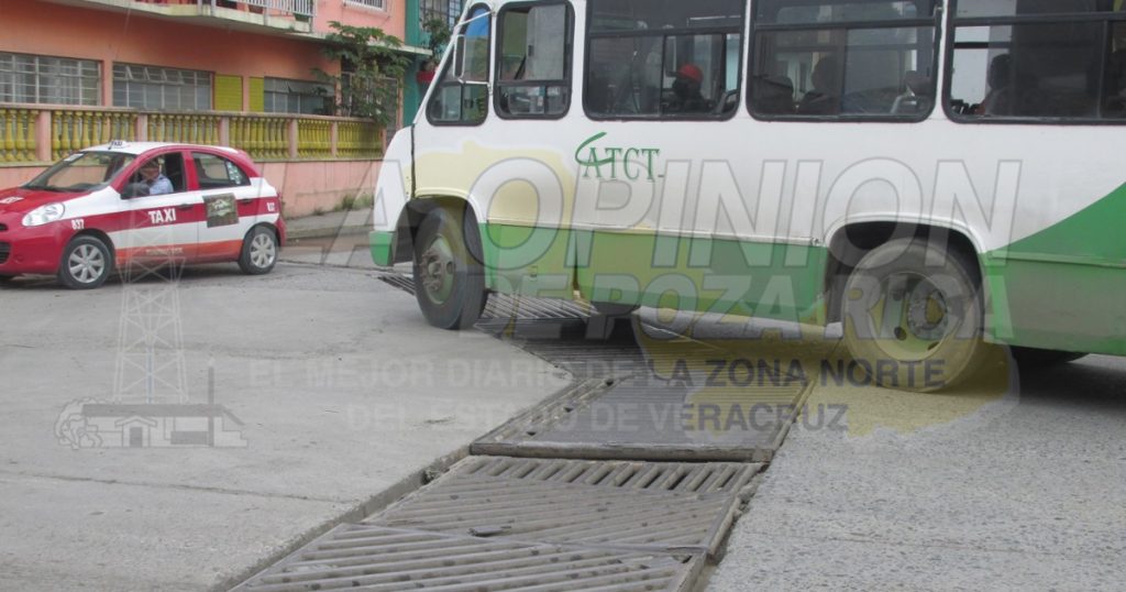 Riesgo en la calle 15 de Septiembre