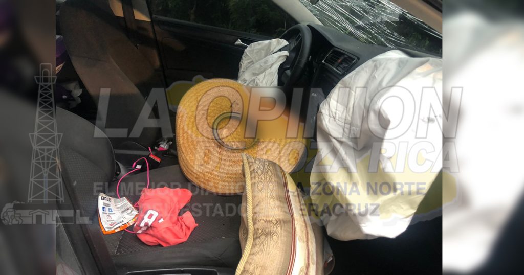 Aparatoso accidente en la Poza Rica- Cazones