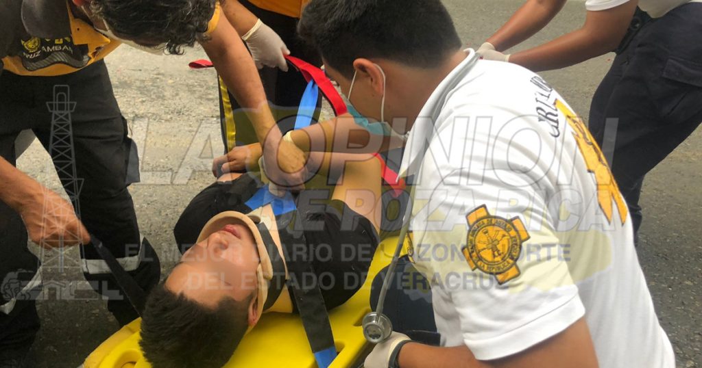 Aparatoso accidente en la Poza Rica- Cazones