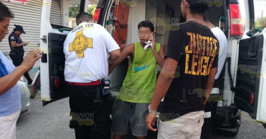 Choque de motos deja un lesionado