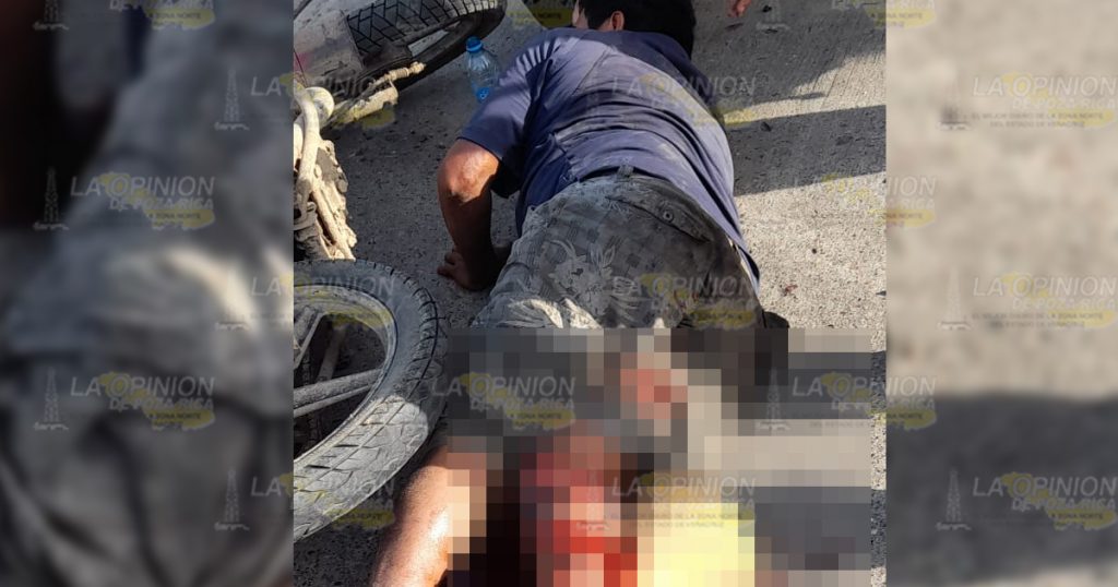 Choque de motos deja un lesionado