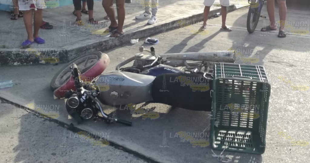 Choque de motos deja un lesionado