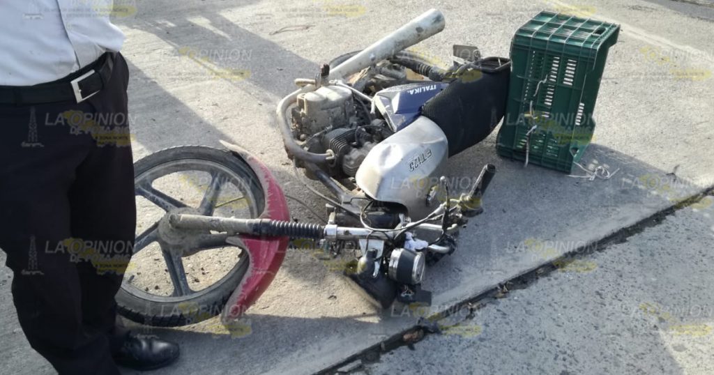 Choque de motos deja un lesionado