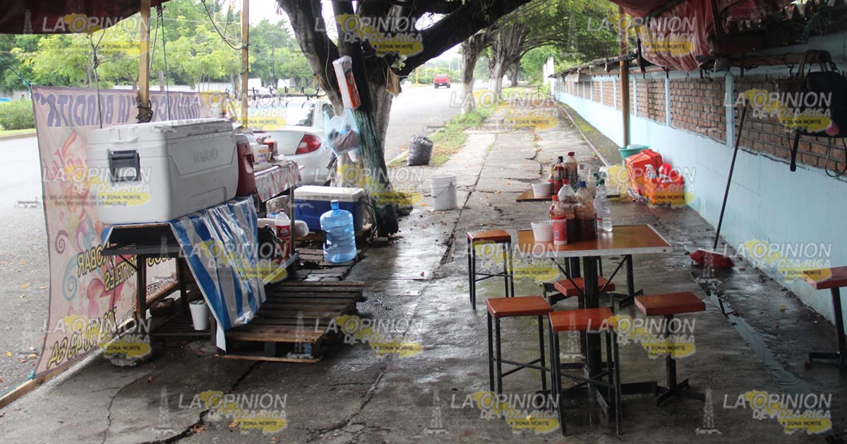 Eje del Golfo se desentiende de daños a puesto de mariscos