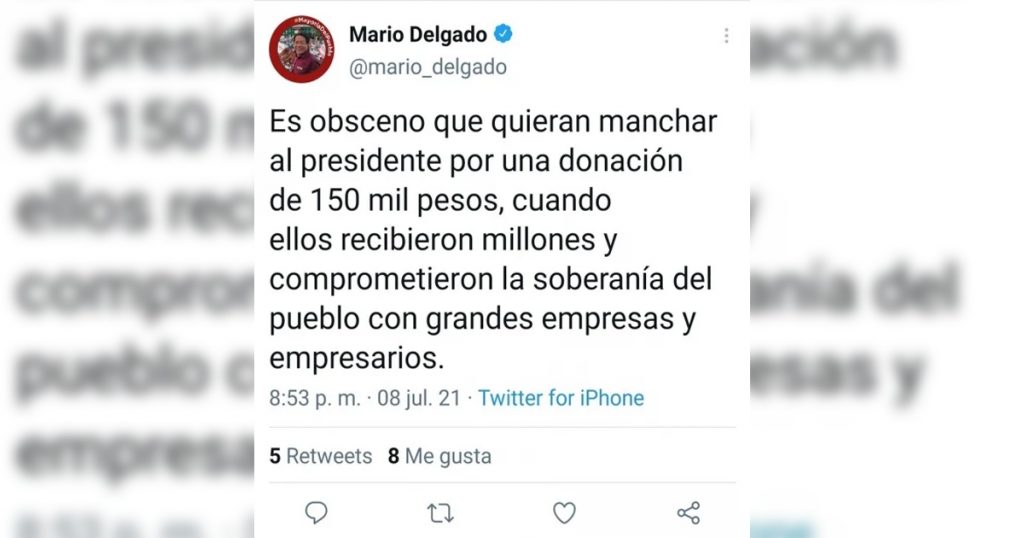 "Ellos recibieron millones", la respuesta de Delgado al video del hermano de AMLO recibiendo dinero