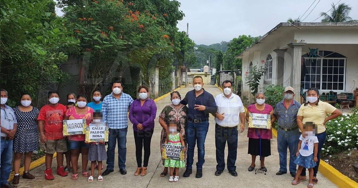 Entregan primera etapa de la calle Palo de Rosa