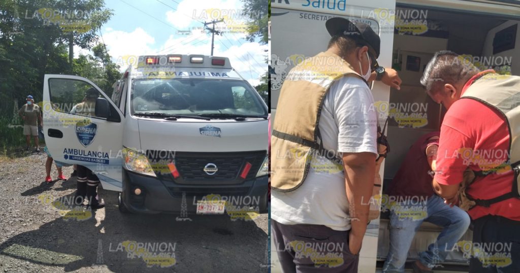 Ingresa al Seguro Social motociclista lesionado