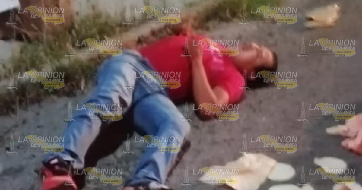 Joven derrapa en su motocicleta