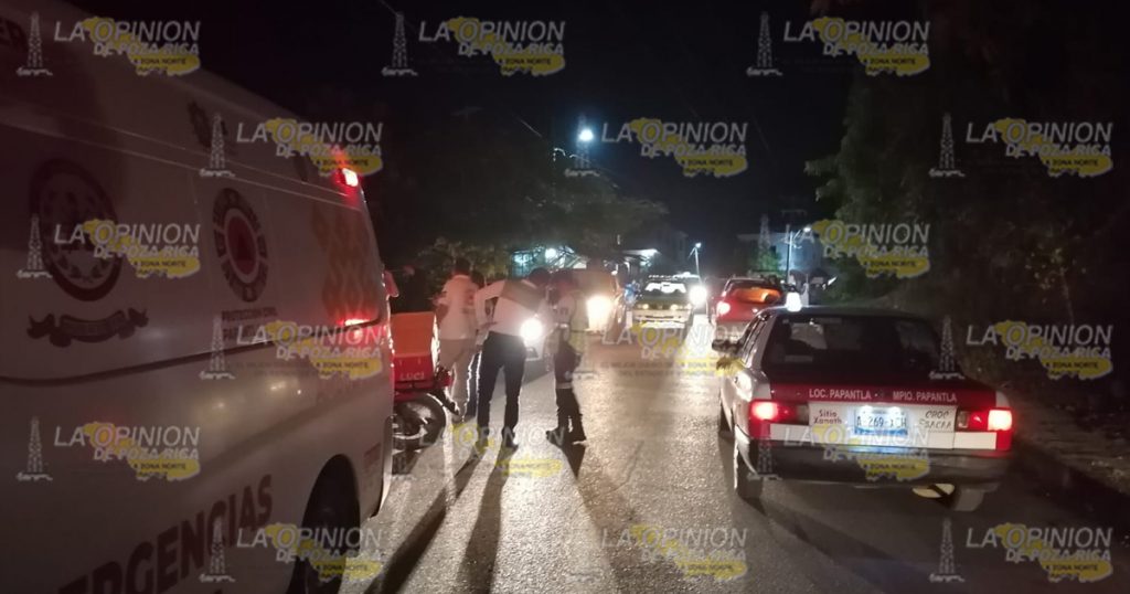 Motociclista atropellado por un taxi