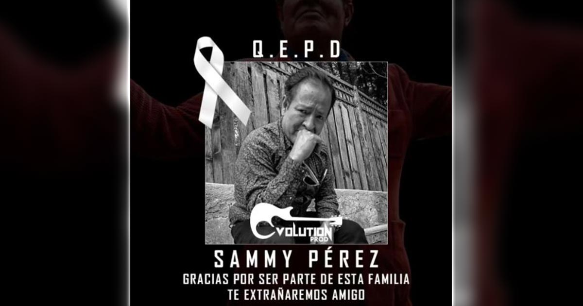 Muere Sammy Pérez por un paro cardiovascular