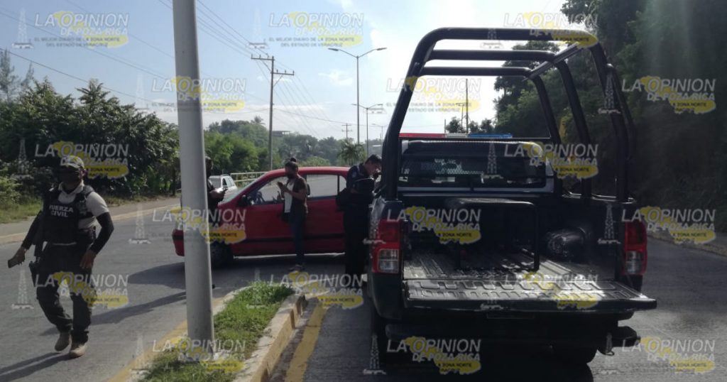 Choca con una patrulla de la Fuerza Civil