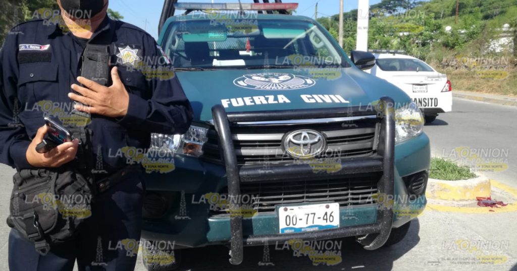 Choca con una patrulla de la Fuerza Civil