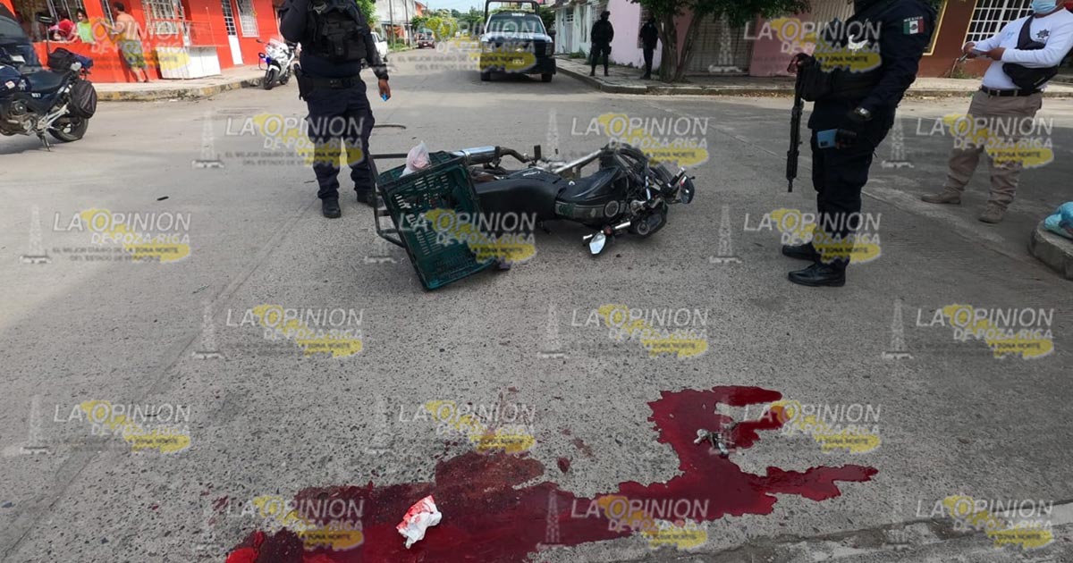 Pierde la vida el motociclista accidentado