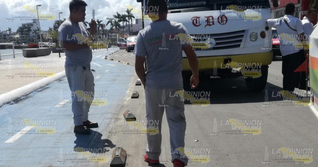 Pipa choca con un autobús