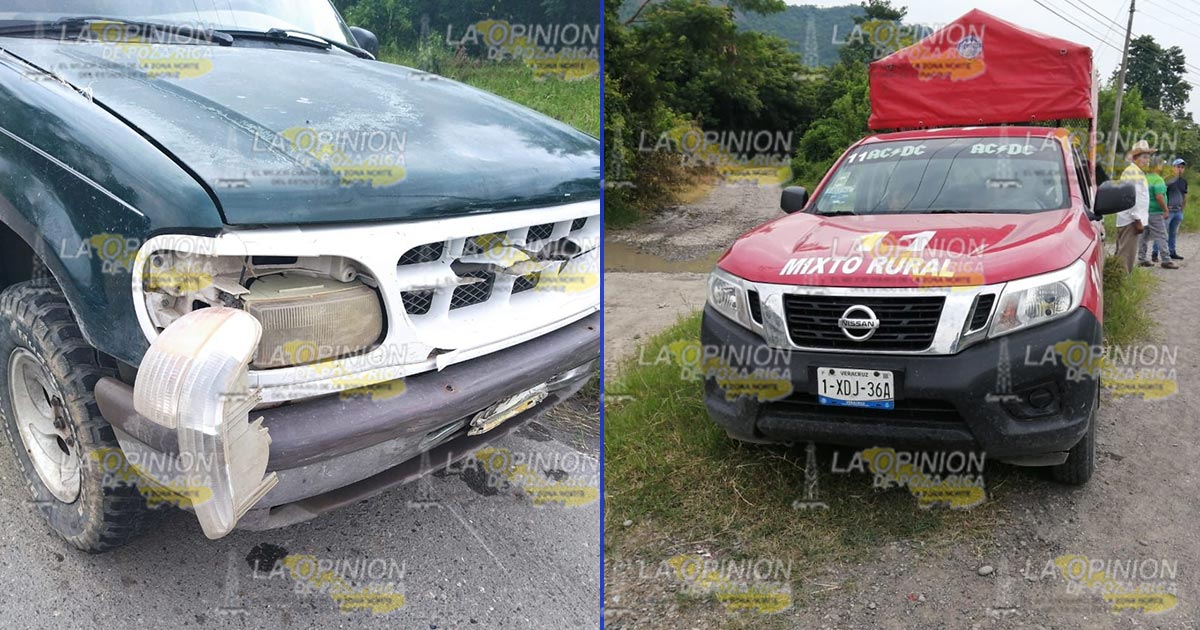 Por querer ganar el paso chocó