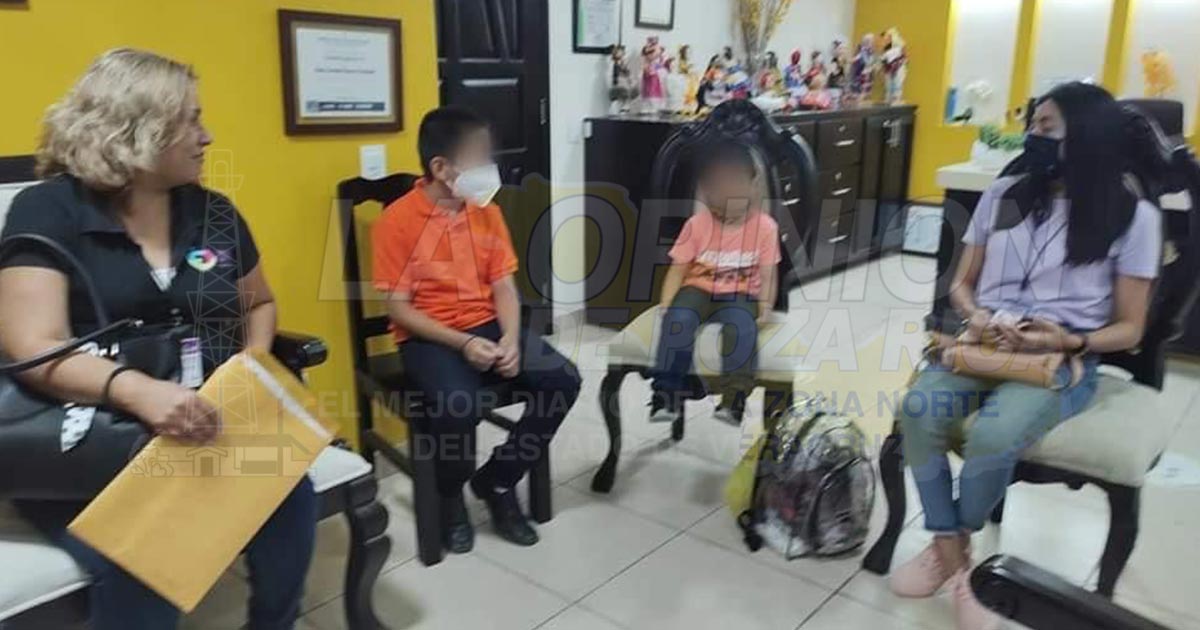 Rescata DIF a dos menores