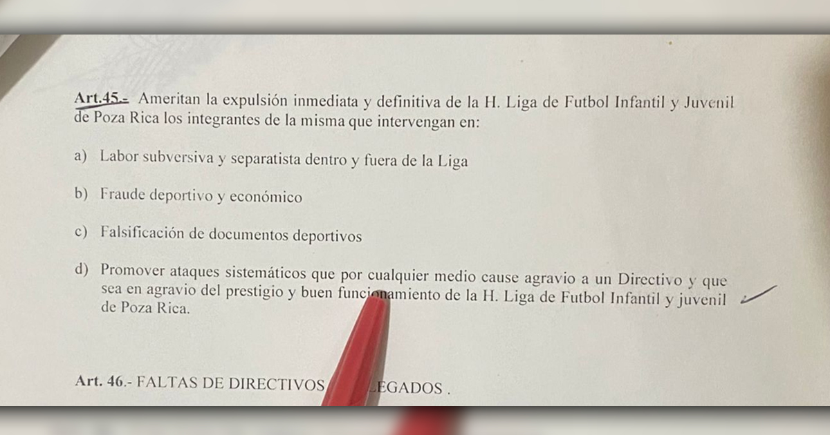 LIGA INFANTIL Y JUVENIL DE POZA RICA