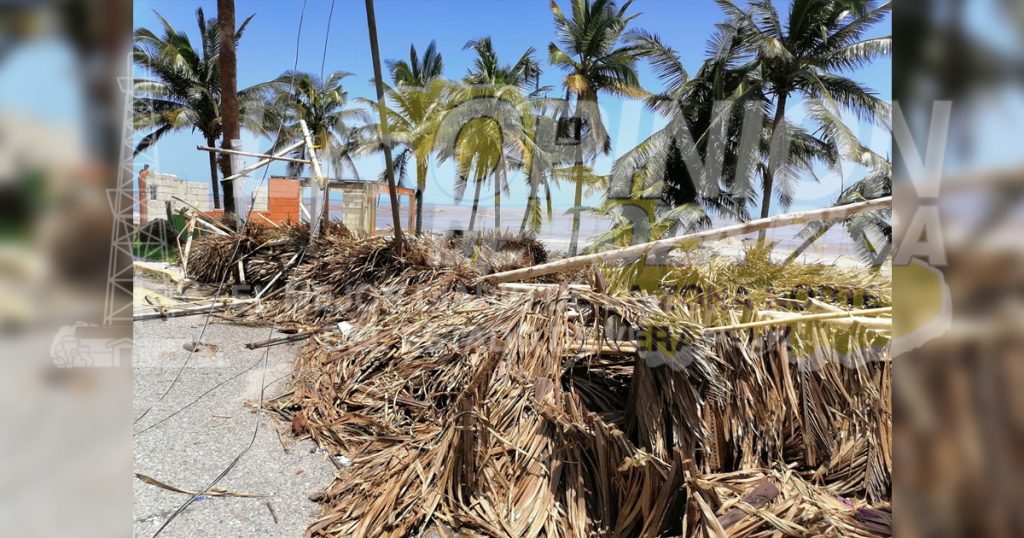 Devastador panorama en playas de Cazones