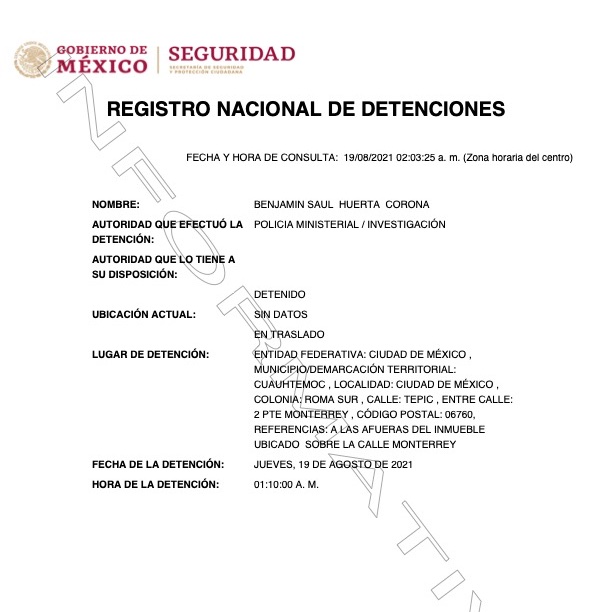 Detienen a Saúl Huerta, acusado de violación