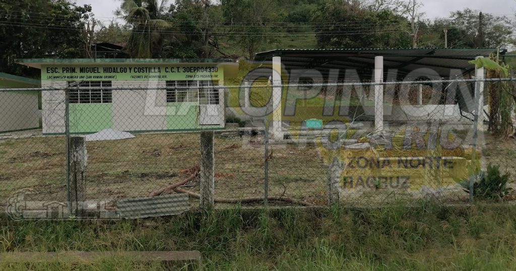 La mayoría de las escuelas resultaron dañadas por Grace; PC Cazones