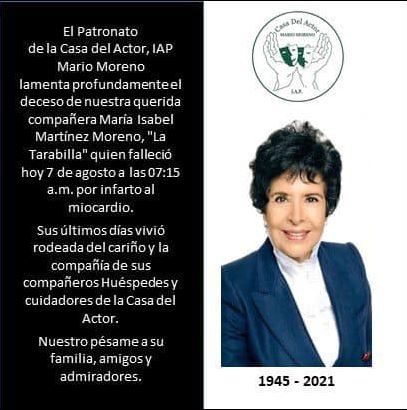 Fallece la actriz Isabel Martínez "La Tarabilla"