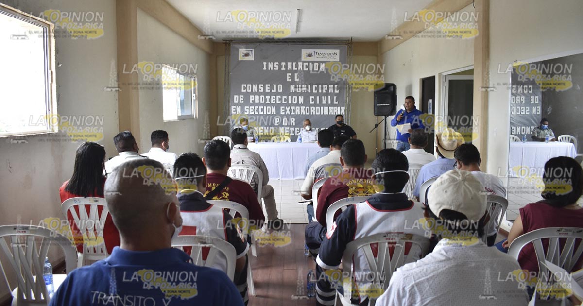 Instalan Consejo Municipal de PC por huracán Grace