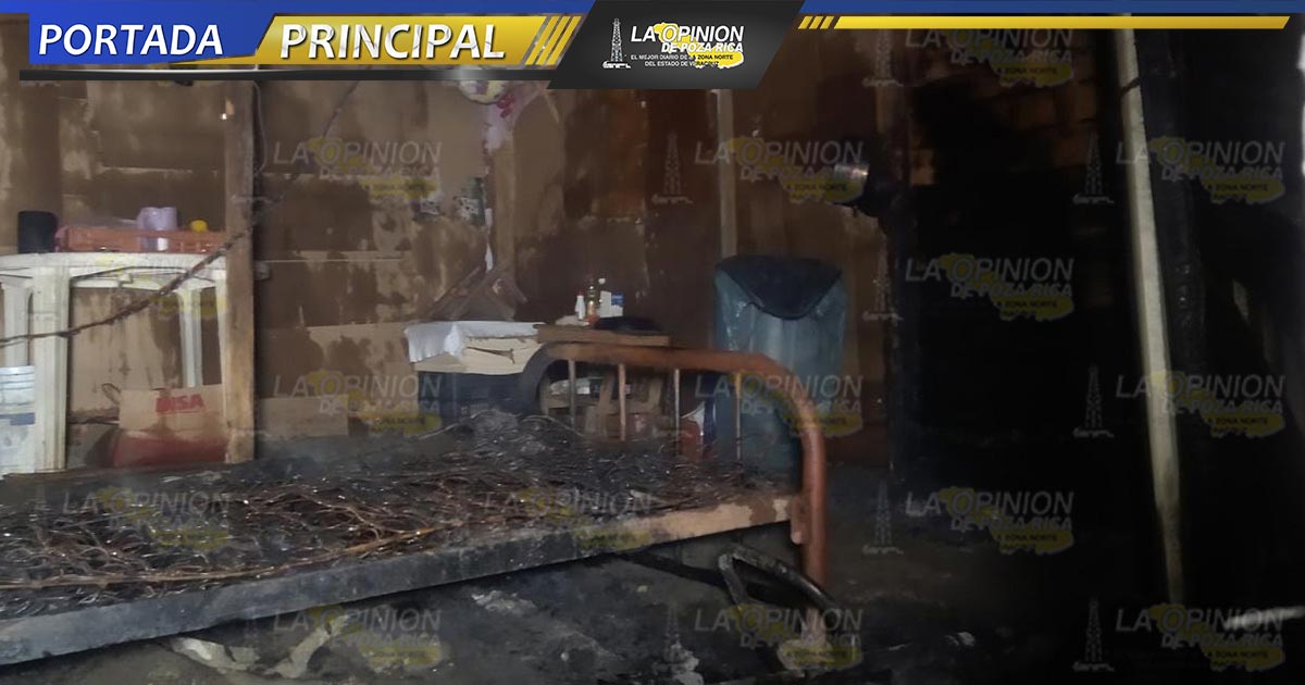 Incendian vivienda en la Prensa Nacional